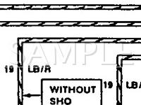1990 Ford Taurus GL 2.5 L4 GAS Wiring Diagram