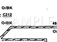 1990 Ford Taurus L 2.5 L4 GAS Wiring Diagram