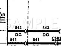 1990 Ford Taurus GL 3.8 V6 GAS Wiring Diagram