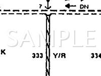 1990 Mercury Sable  3.8 V6 GAS Wiring Diagram