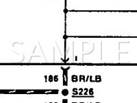 1990 Mercury Sable  3.0 V6 GAS Wiring Diagram