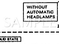 1990 Ford Taurus GL 3.8 V6 GAS Wiring Diagram