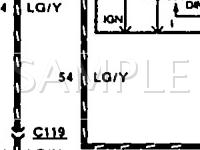 1990 Ford Tempo LX 2.3 L4 GAS Wiring Diagram
