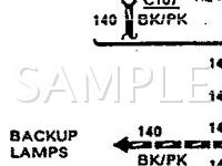 1990 Ford Thunderbird LX 3.8 V6 GAS Wiring Diagram