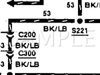 1991 Ford Bronco  4.9 L6 GAS Wiring Diagram