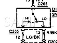 1991 Ford F-350 Pickup  4.9 L6 GAS Wiring Diagram