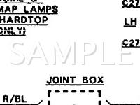 1991 Mercury Capri  1.6 L4 GAS Wiring Diagram