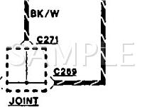 1991 Mercury Capri  1.6 L4 GAS Wiring Diagram
