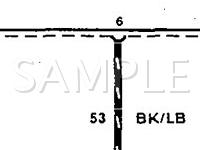 1991 Lincoln Continental Signature 3.8 V6 GAS Wiring Diagram