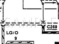 1991 Lincoln Continental Executive 3.8 V6 GAS Wiring Diagram