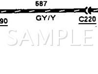 1991 Mercury Colony Park  5.0 V8 GAS Wiring Diagram