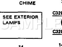 1991 Mercury Sable  3.8 V6 GAS Wiring Diagram