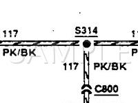 1991 Mercury Sable  3.0 V6 GAS Wiring Diagram