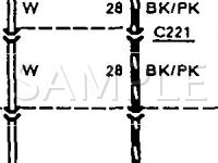 1991 Ford Tempo L 2.3 L4 GAS Wiring Diagram