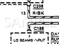 1991 Ford Thunderbird LX 3.8 V6 GAS Wiring Diagram