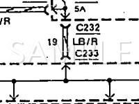1991 Ford Thunderbird LX 3.8 V6 GAS Wiring Diagram