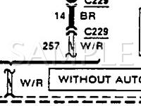 1991 Mercury Cougar LS 3.8 V6 GAS Wiring Diagram