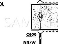 1992 Mercury Capri XR2 1.6 L4 GAS Wiring Diagram