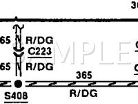 1992 Ford Escort LX 1.9 L4 GAS Wiring Diagram