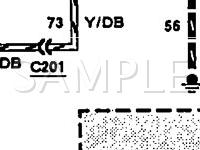 1992 Mercury Tracer LTS 1.8 L4 GAS Wiring Diagram