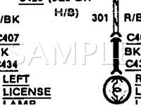 1992 Mercury Tracer LTS 1.8 L4 GAS Wiring Diagram