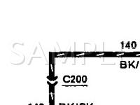 1992 Lincoln Mark VII Bill Blass 5.0 V8 GAS Wiring Diagram