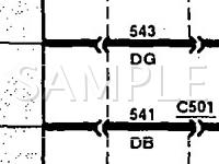 1992 Lincoln Mark VII Bill Blass 5.0 V8 GAS Wiring Diagram