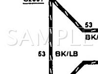 1992 Mercury Sable  3.8 V6 GAS Wiring Diagram