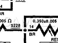 1992 Mercury Sable  3.0 V6 GAS Wiring Diagram