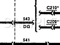 1992 Mercury Sable  3.0 V6 GAS Wiring Diagram