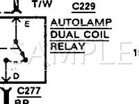 1992 Mercury Cougar LS 3.8 V6 GAS Wiring Diagram