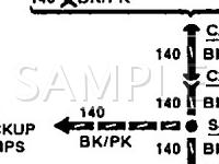 1992 Mercury Cougar XR-7 5.0 V8 GAS Wiring Diagram
