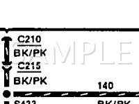 1992 Ford Thunderbird  3.8 V6 GAS Wiring Diagram