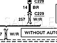 Repair Diagrams for 1992 Mercury Cougar Engine, Transmission, Lighting