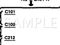 1993 Ford Aerostar  3.0 V6 GAS Wiring Diagram