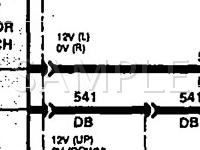 1993 Ford F-350 Pickup  7.5 V8 GAS Wiring Diagram