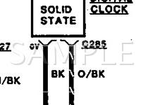 1993 Mercury Capri XR2 1.6 L4 GAS Wiring Diagram