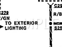 1993 Mercury Capri XR2 1.6 L4 GAS Wiring Diagram
