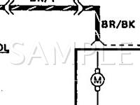 1993 Mercury Capri XR2 1.6 L4 GAS Wiring Diagram