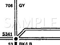 1993 Mercury Sable  3.8 V6 GAS Wiring Diagram