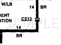 1993 Mercury Sable  3.8 V6 GAS Wiring Diagram