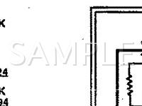 1993 Mercury Sable  3.8 V6 GAS Wiring Diagram