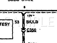1993 Ford Tempo LX 3.0 V6 GAS Wiring Diagram