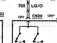 1993 Ford Thunderbird LX 3.8 V6 GAS Wiring Diagram