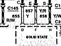 1994 Mercury Capri  1.6 L4 GAS Wiring Diagram