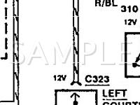 1994 Mercury Capri  1.6 L4 GAS Wiring Diagram