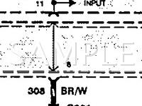 1994 Ford Probe GT 2.5 V6 GAS Wiring Diagram