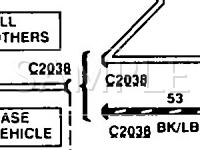 1994 Mercury Sable  3.8 V6 GAS Wiring Diagram