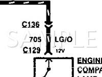1994 Mercury Sable  3.0 V6 GAS Wiring Diagram