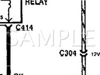 1994 Mercury Sable  3.8 V6 GAS Wiring Diagram